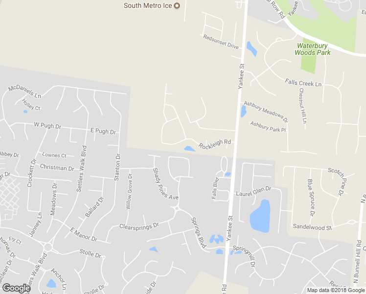 map of restaurants, bars, coffee shops, grocery stores, and more near 1640 Rockleigh Road in Dayton