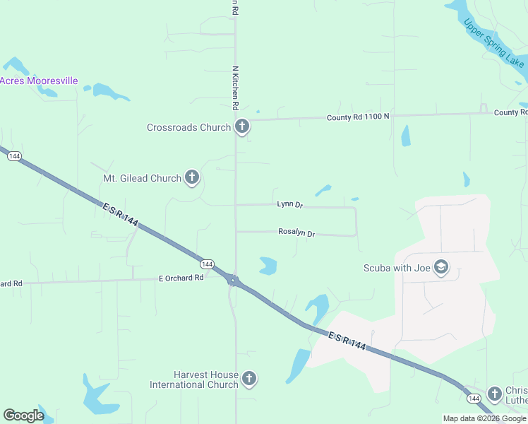 map of restaurants, bars, coffee shops, grocery stores, and more near 6121 Lynn Drive in Mooresville