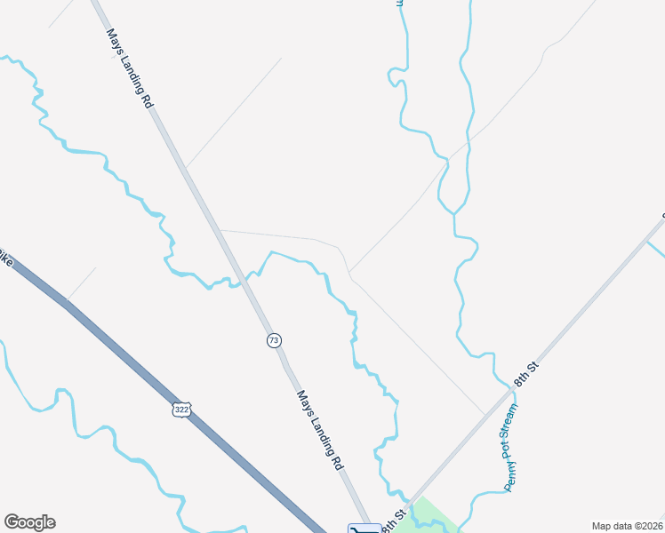map of restaurants, bars, coffee shops, grocery stores, and more near 1528 Mays Landing Road in Hammonton