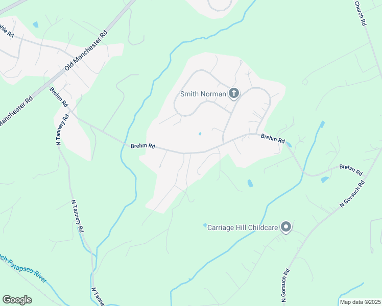 map of restaurants, bars, coffee shops, grocery stores, and more near 1345 Brehm Road in Westminster