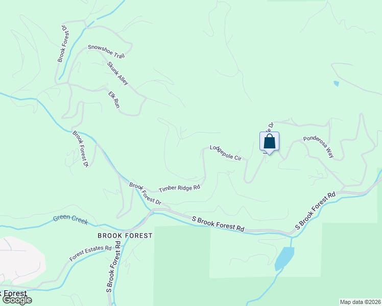 map of restaurants, bars, coffee shops, grocery stores, and more near 32714 Lodgepole Circle in Evergreen