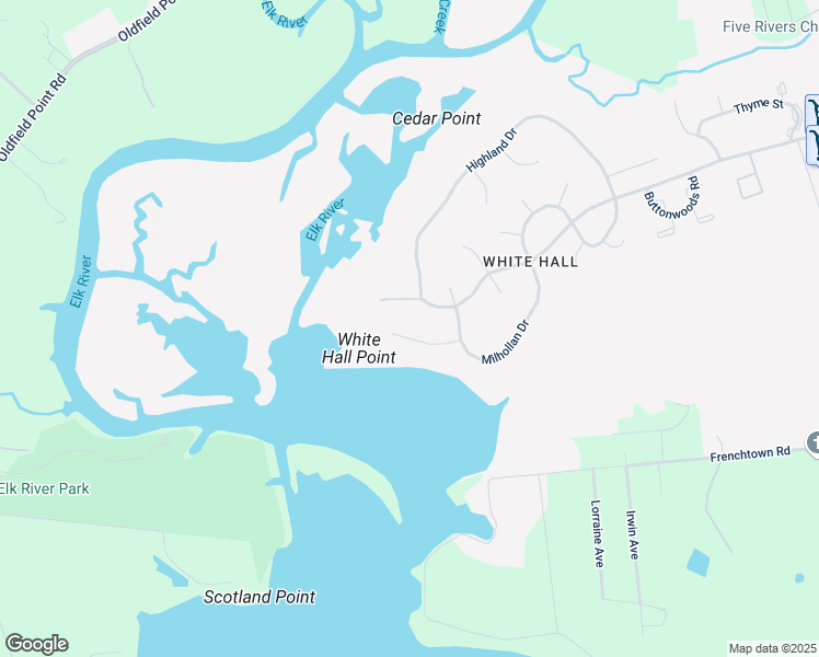 map of restaurants, bars, coffee shops, grocery stores, and more near 18 Radcliffe Court in Elkton