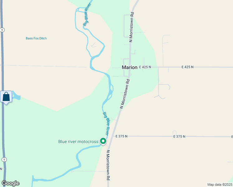 map of restaurants, bars, coffee shops, grocery stores, and more near 3995 North Morristown Road in Shelbyville