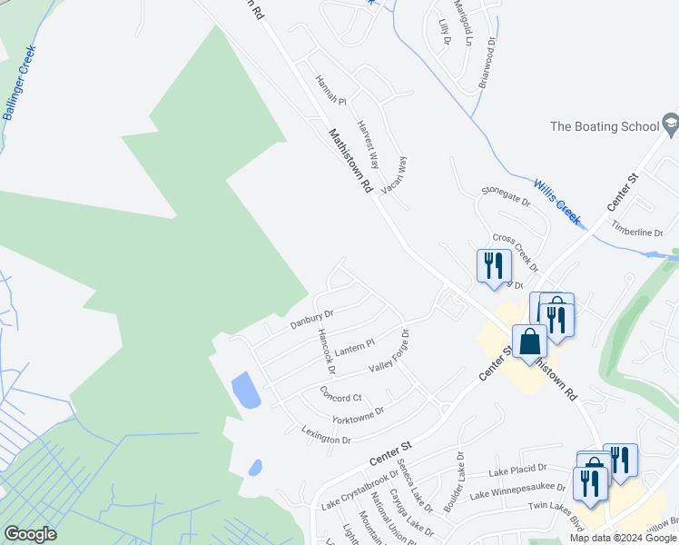 map of restaurants, bars, coffee shops, grocery stores, and more near 108 Madison Avenue in Little Egg Harbor Township