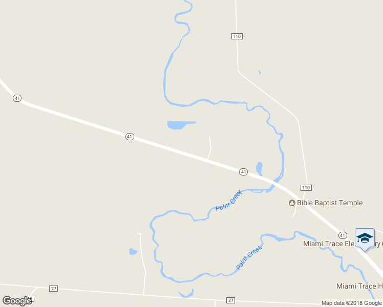 map of restaurants, bars, coffee shops, grocery stores, and more near 4868 Highway 41 in Washington Court House