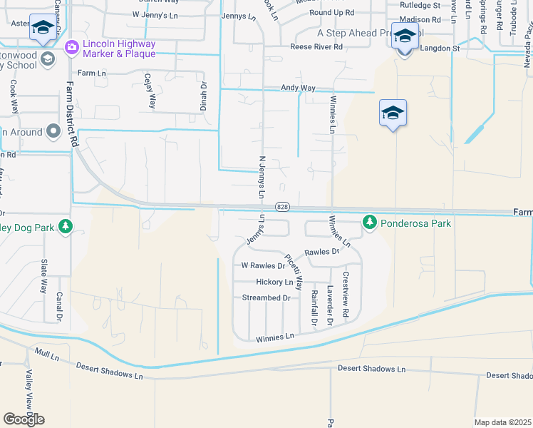 map of restaurants, bars, coffee shops, grocery stores, and more near 1618 Johns Circle in Fernley