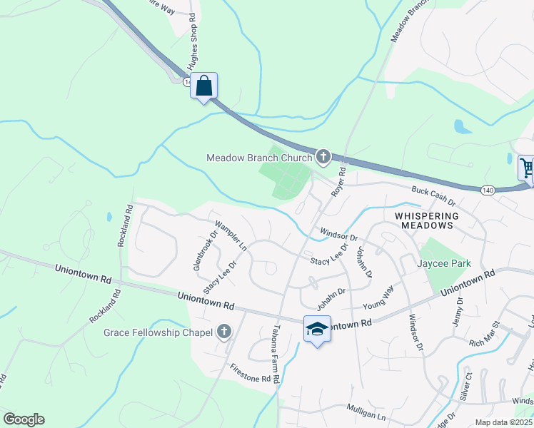 map of restaurants, bars, coffee shops, grocery stores, and more near 315 Greengate Court in Westminster
