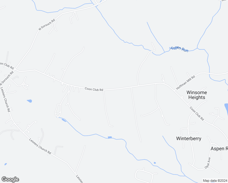 map of restaurants, bars, coffee shops, grocery stores, and more near 2303 Coon Club Road in Westminster