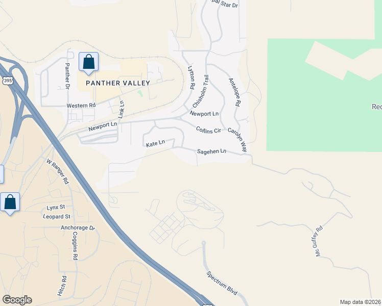 map of restaurants, bars, coffee shops, grocery stores, and more near 1900 La France Lane in Reno