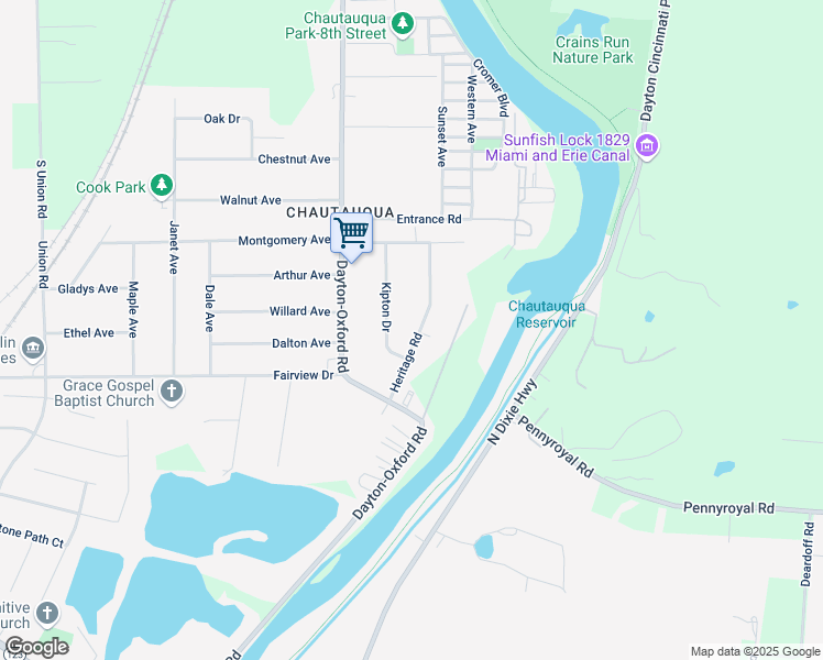 map of restaurants, bars, coffee shops, grocery stores, and more near 9093 Heritage Road in Franklin