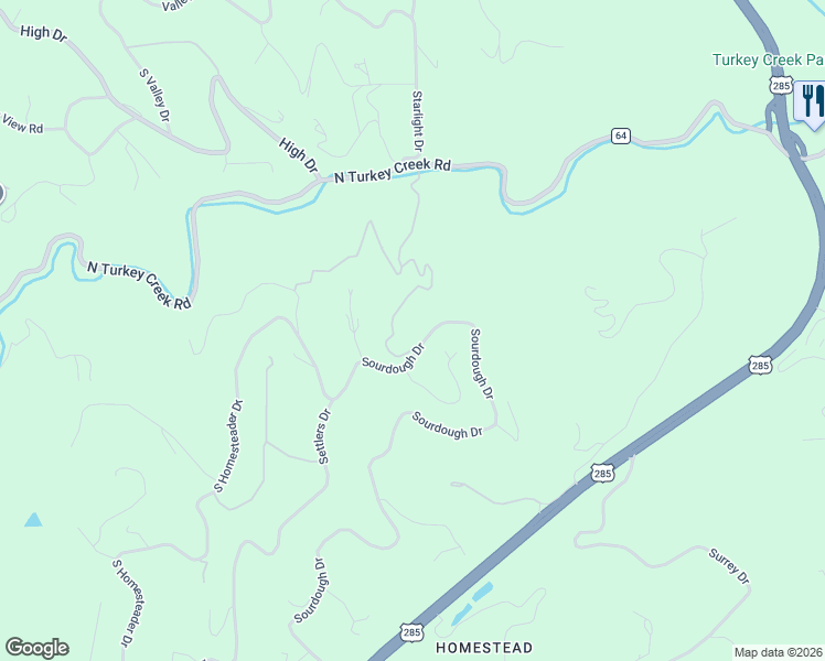 map of restaurants, bars, coffee shops, grocery stores, and more near 7262 Sourdough Drive in Morrison
