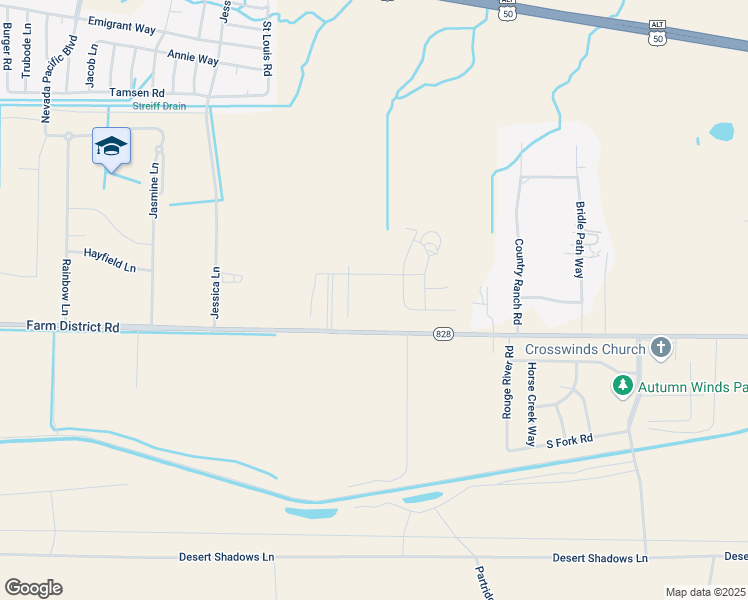 map of restaurants, bars, coffee shops, grocery stores, and more near 2620 Farm District Road in Fernley