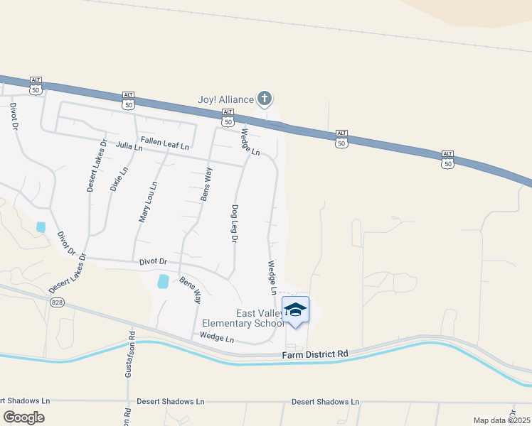 map of restaurants, bars, coffee shops, grocery stores, and more near 600 Wedge Lane in Fernley