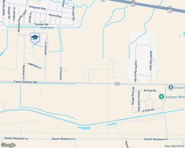 map of restaurants, bars, coffee shops, grocery stores, and more near 2620 Farm District Road in Fernley