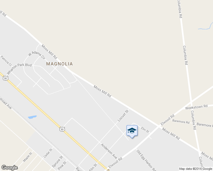 map of restaurants, bars, coffee shops, grocery stores, and more near 704 Sykes Avenue in Hammonton