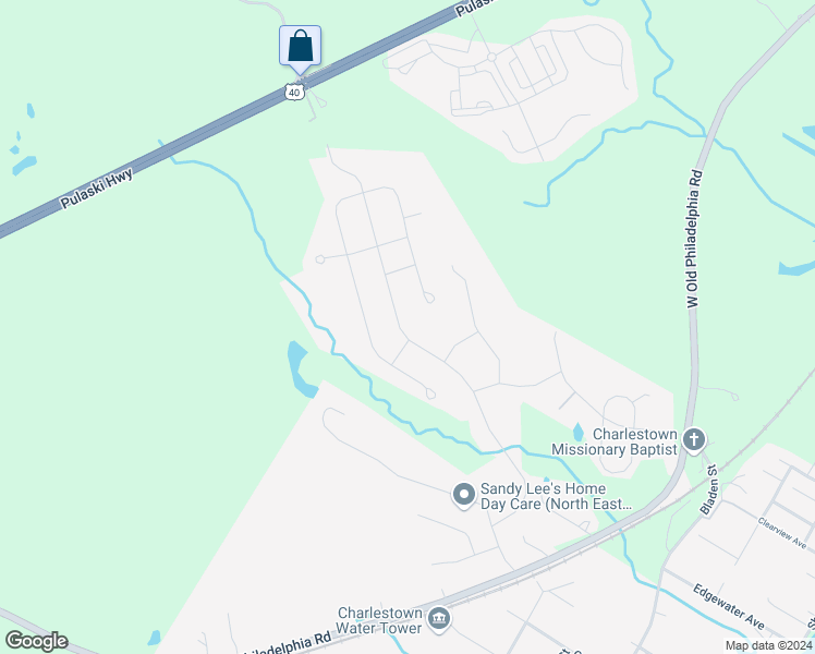 map of restaurants, bars, coffee shops, grocery stores, and more near 148 Cool Springs Road in North East