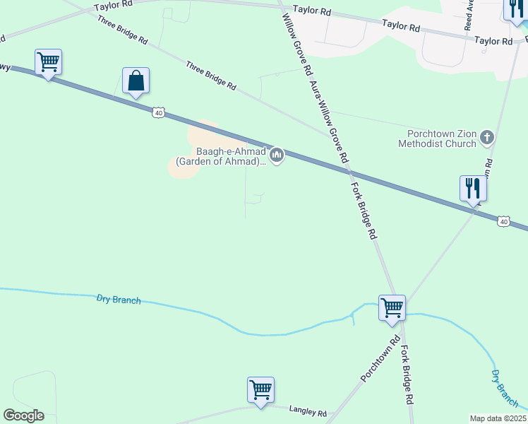 map of restaurants, bars, coffee shops, grocery stores, and more near 48 Martin Avenue in Elmer