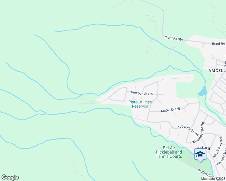 map of restaurants, bars, coffee shops, grocery stores, and more near 15121 Trail Ridge Road Southwest in Cresaptown