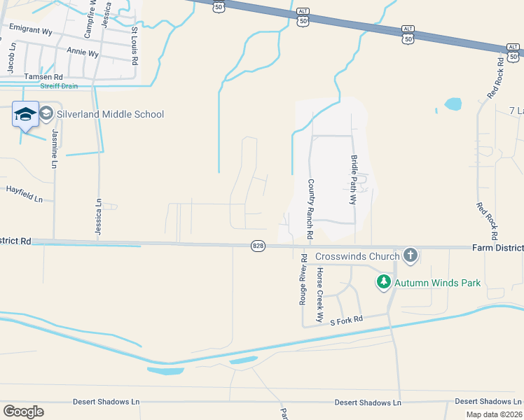 map of restaurants, bars, coffee shops, grocery stores, and more near 107 Country Ranch Road in Fernley