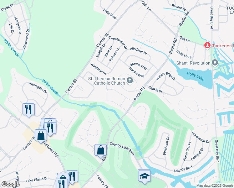 map of restaurants, bars, coffee shops, grocery stores, and more near 63 Vincent Court in Little Egg Harbor Township