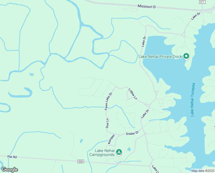 map of restaurants, bars, coffee shops, grocery stores, and more near Fawn Lake Drive in Keytesville