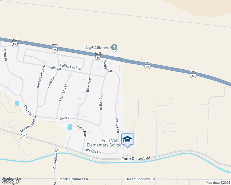 map of restaurants, bars, coffee shops, grocery stores, and more near 606 Wedge Lane in Fernley