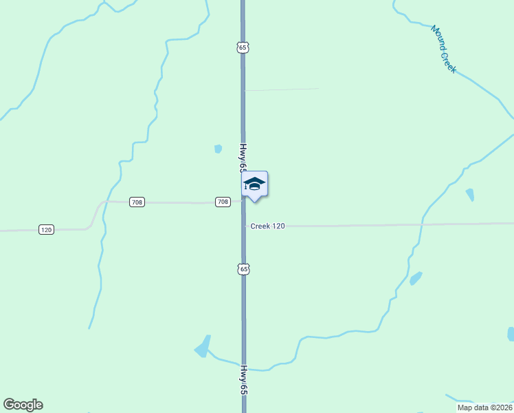 map of restaurants, bars, coffee shops, grocery stores, and more near 1954 U.S. 65 in Tina