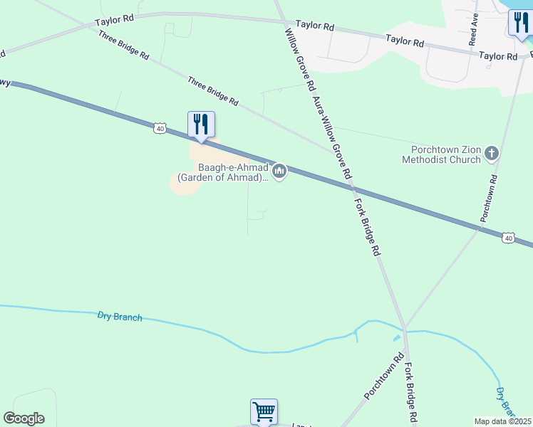 map of restaurants, bars, coffee shops, grocery stores, and more near 48 Martin Avenue in Elmer