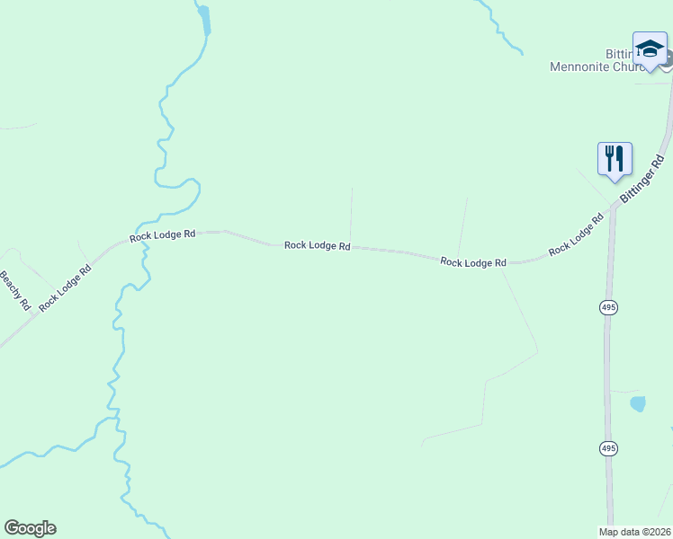 map of restaurants, bars, coffee shops, grocery stores, and more near 8692 Rock Lodge Road in Accident