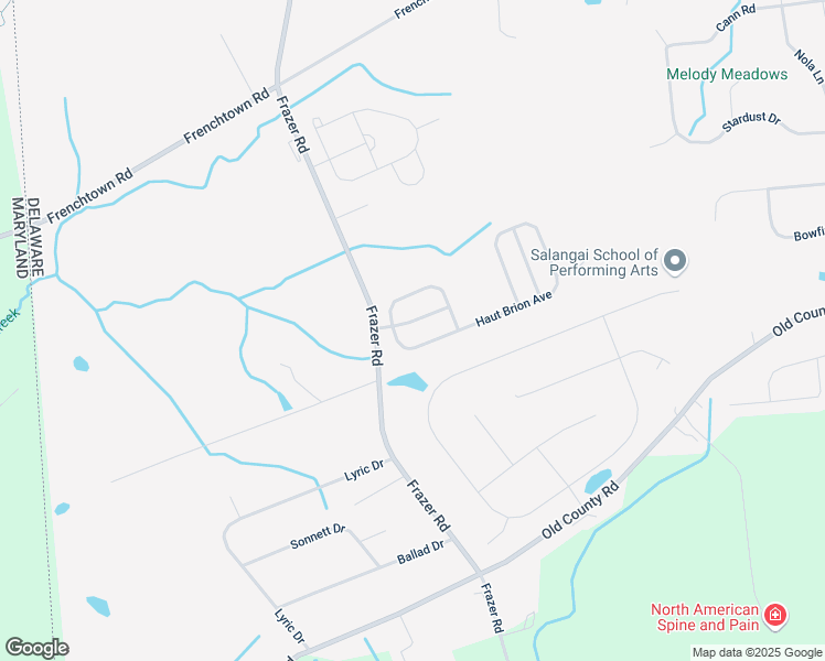 map of restaurants, bars, coffee shops, grocery stores, and more near 206 Margaux Circle in Newark