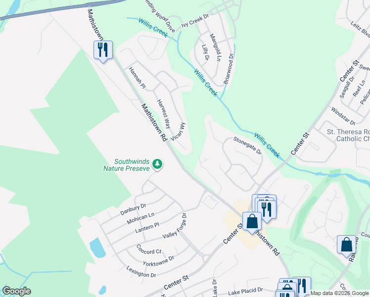 map of restaurants, bars, coffee shops, grocery stores, and more near 43 Harvest Way in Little Egg Harbor Township