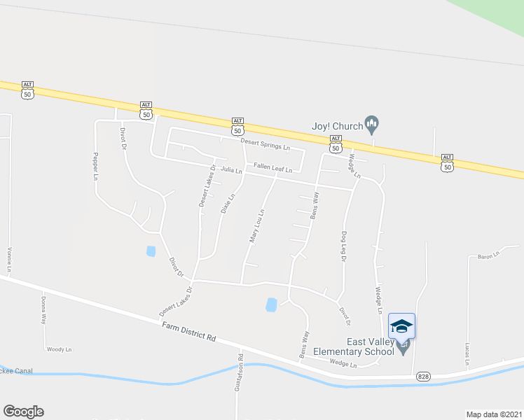 map of restaurants, bars, coffee shops, grocery stores, and more near 227 Mary Lou Lane in Fernley