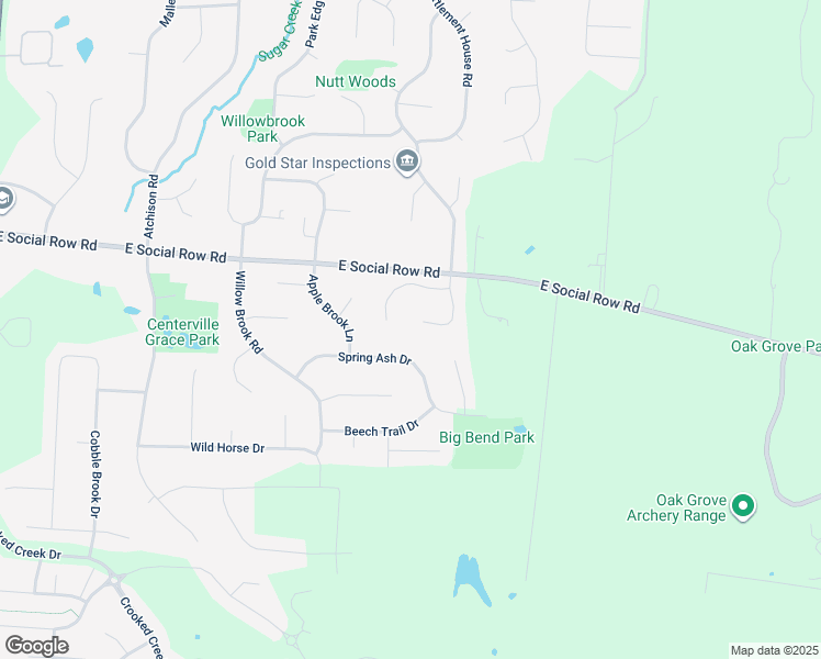 map of restaurants, bars, coffee shops, grocery stores, and more near 10688 Meadowfield Court in Dayton