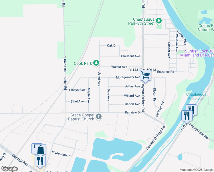 map of restaurants, bars, coffee shops, grocery stores, and more near 233 Dale Avenue in Carlisle
