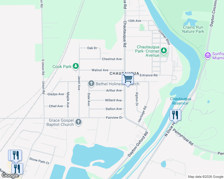 map of restaurants, bars, coffee shops, grocery stores, and more near 130 Arthur Avenue in Carlisle