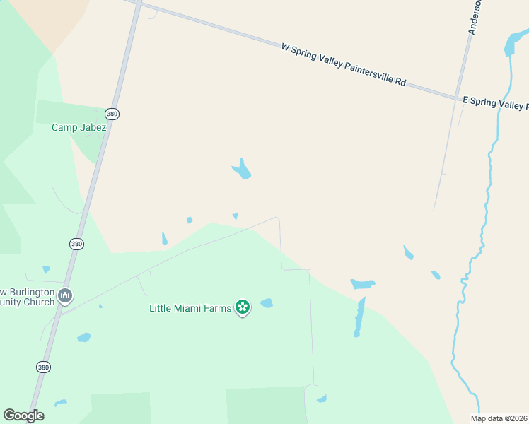 map of restaurants, bars, coffee shops, grocery stores, and more near 3276 Cemetery Road in Xenia