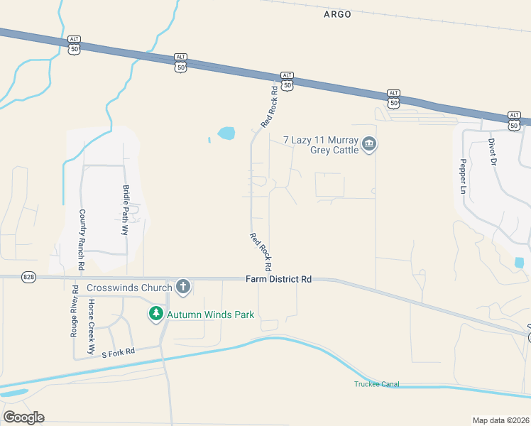 map of restaurants, bars, coffee shops, grocery stores, and more near 3182 Alotta Lead Ct in Fernley