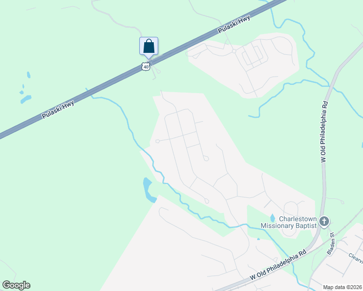 map of restaurants, bars, coffee shops, grocery stores, and more near 171 Cool Springs Road in North East