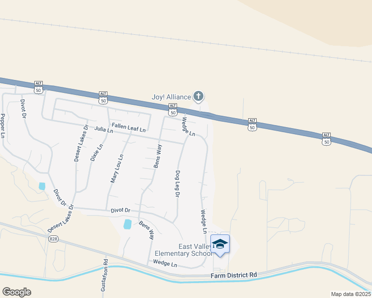 map of restaurants, bars, coffee shops, grocery stores, and more near 446 Dog Leg Drive in Fernley