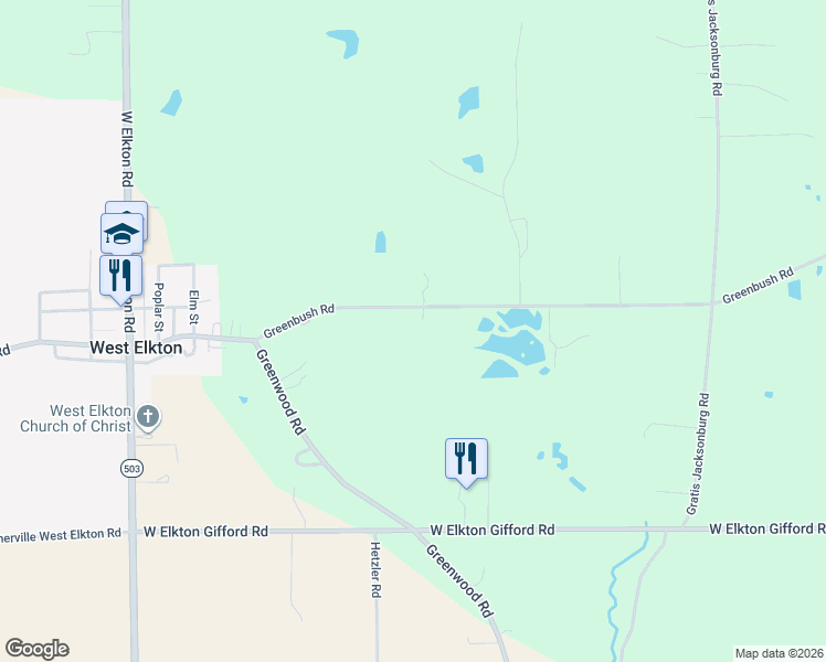 map of restaurants, bars, coffee shops, grocery stores, and more near 6642 Greenbush Road in Somerville