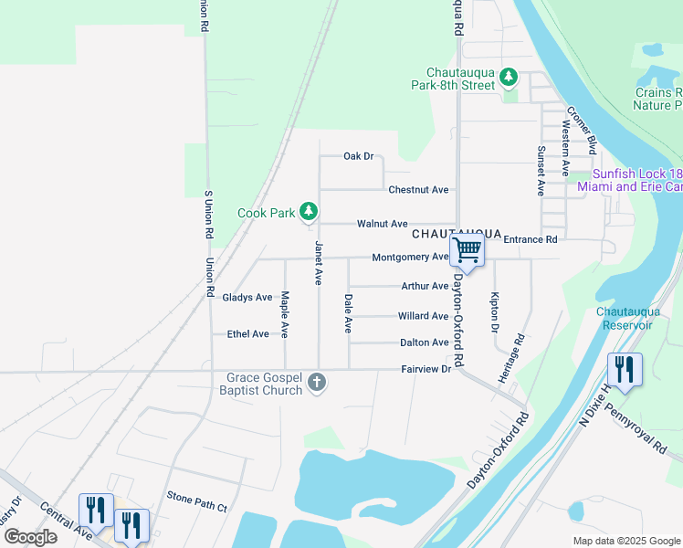 map of restaurants, bars, coffee shops, grocery stores, and more near 233 Dale Avenue in Carlisle