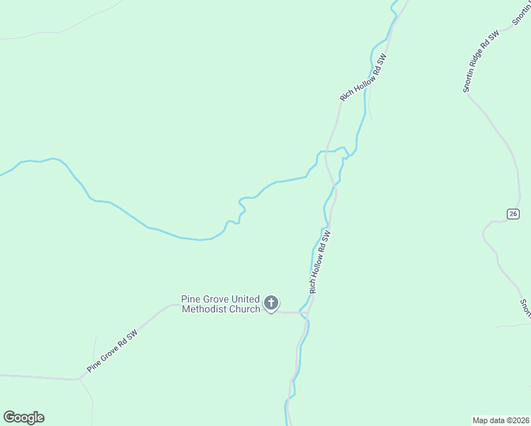 map of restaurants, bars, coffee shops, grocery stores, and more near 9261 Rich Hollow Road Southwest in Lancaster