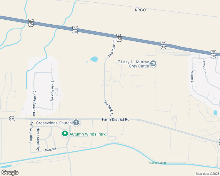 map of restaurants, bars, coffee shops, grocery stores, and more near 3182 Alotta Lead Court in Fernley