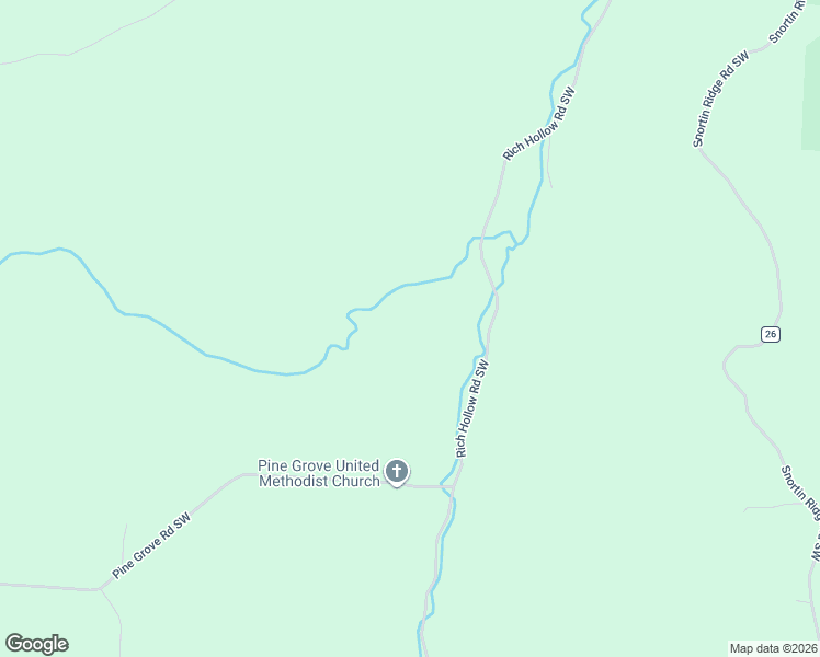 map of restaurants, bars, coffee shops, grocery stores, and more near 9261 Rich Hollow Road Southwest in Lancaster