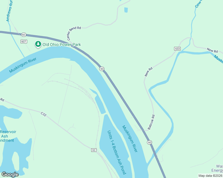 map of restaurants, bars, coffee shops, grocery stores, and more near 22595 Ohio 60 in Beverly