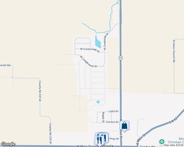 map of restaurants, bars, coffee shops, grocery stores, and more near 2971 West Hawanian Lane in Monrovia