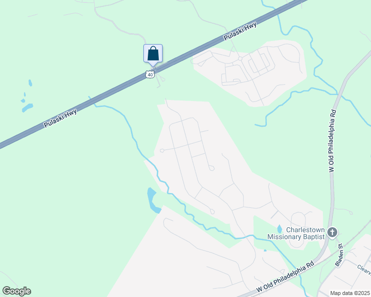 map of restaurants, bars, coffee shops, grocery stores, and more near 179 Cool Springs Road in North East