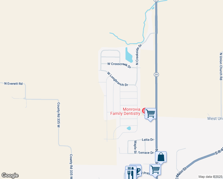 map of restaurants, bars, coffee shops, grocery stores, and more near 11214 North Sashing Way in Monrovia