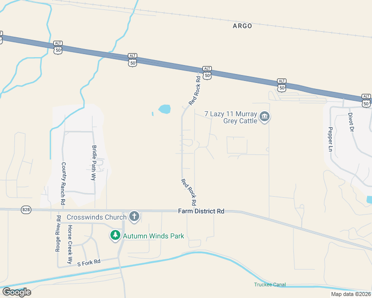 map of restaurants, bars, coffee shops, grocery stores, and more near 1060 Red Rock Road in Fernley