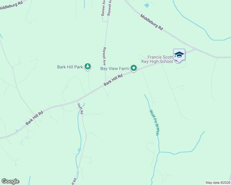 map of restaurants, bars, coffee shops, grocery stores, and more near 4025 Bark Hill Rd in Union Bridge